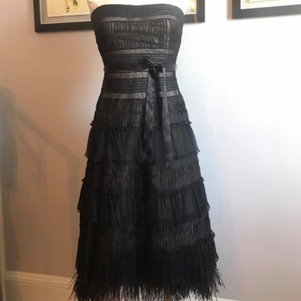 BCBG Black Strapless Dress